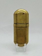 Vintage Brass No. 5 Trench Cigarette Lighter Petrol & Flint Good Working Order 