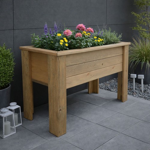 Garden wooden planter - wooden, box