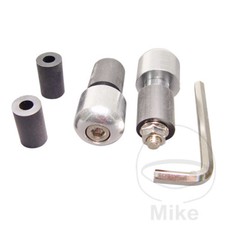 Silver Handle Bar End Weight Sliders Honda CBR 400 RR 1988 - 1999