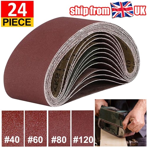 24pack sanding belts - sanding, mm