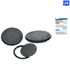 Outdoor CD452 Plastic Manhole Cover & Frame, 450mm Clear Opening – Secure Access