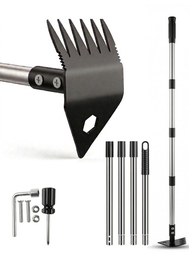 Weed puller tool with long - tool,