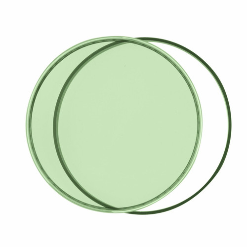 Green mineral glass watch - green,