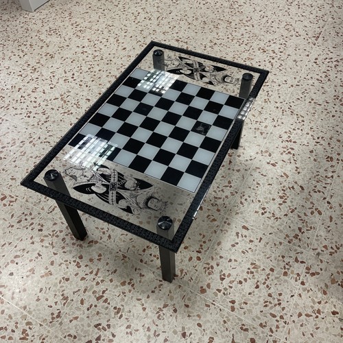 Chess board coffee table - chess,