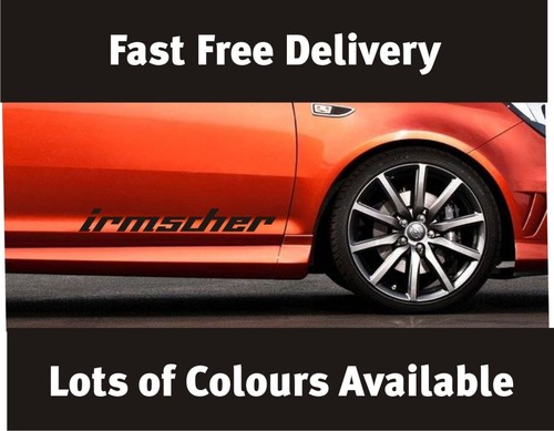 Irmscher vauxhall door sticker - irmscher,