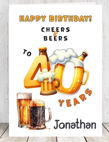 Personalised birthday card for - birthday,