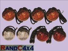 DA1077 Land Rover Series 2 3 Light Lamp Set Side Indicator tail & Brake