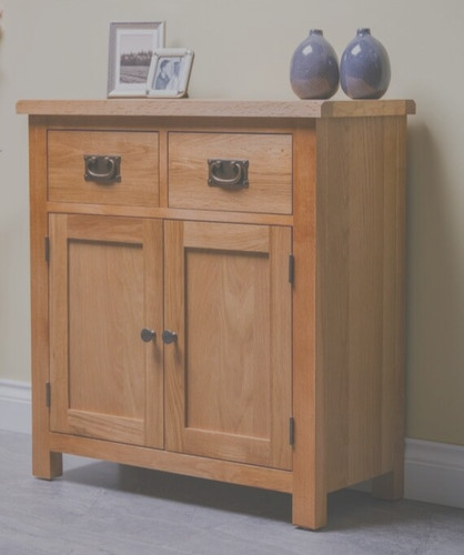 Oak mini sideboard - sideboard, cupboard