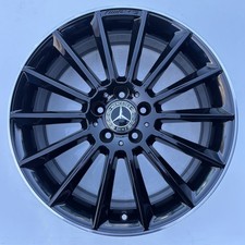 MERCEDES CLA A CLASS AMG W177 19" BLACK ALLOY WHEEL DIAMOND CUT ET49 A1774011600