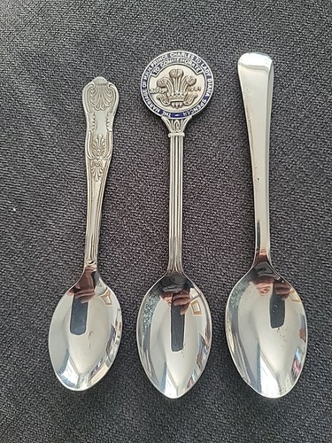 Small silver sppons set 3 - silver,
