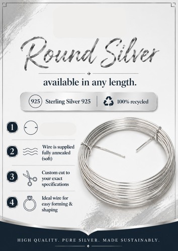 6mm round sterling - 0.6mm, silver