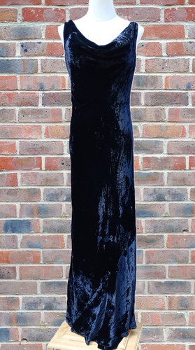 Vintage debut uk14 black silk - vintage,