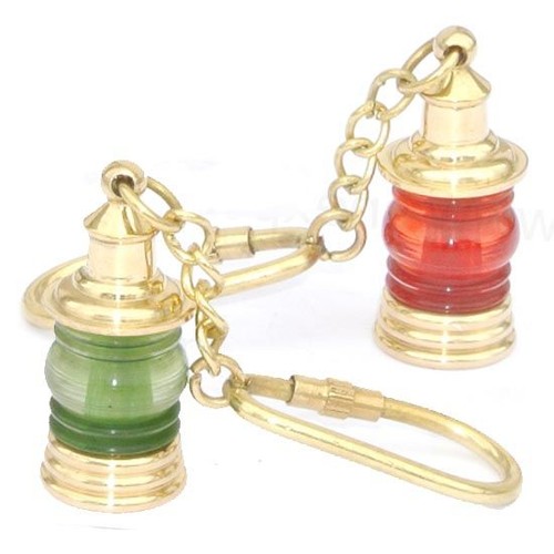 Brass ships lanterns - ships, red