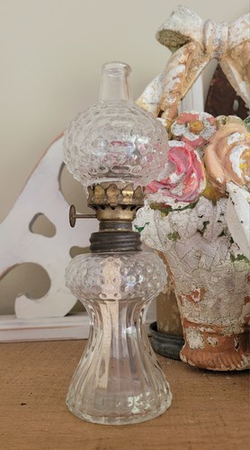Antique vintage clear - clear, hobnail