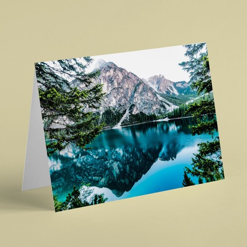 Reflection mountain blue - of,