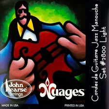 John Pearse Nuages Gypsy Jazz 'Manouche' Silver-plated 10-45 Acoustic Guitar