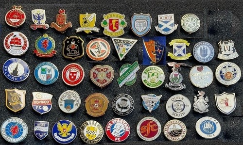 Scottish league enamel badges - enamel,