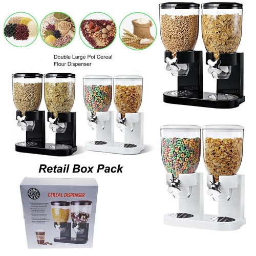 Double cereal dispenser dry - double,