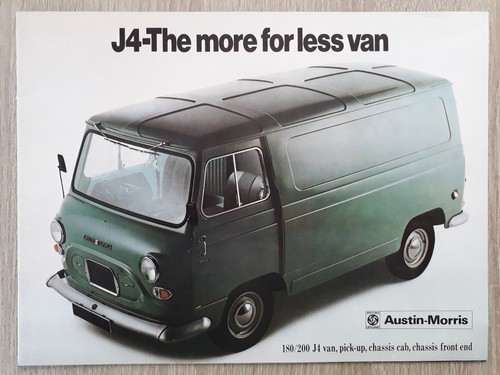 Austin morris van brochure - j4,