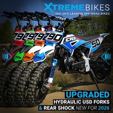 2026 XTM CRX 50cc Kids Mini Dirt Bike Petrol Motorbike With Hydraulic Suspension
