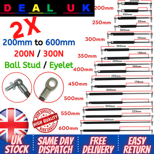Gas struts springs 200mm - 2x,