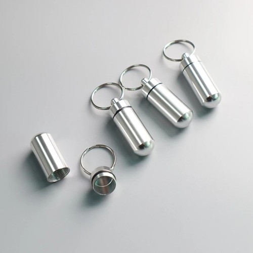 Keychain pill holder organizer - keychain,