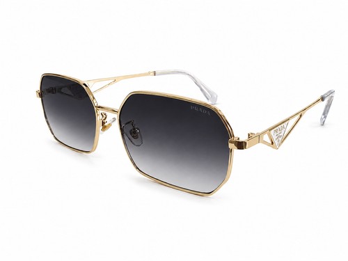 Prada sunglasses gold frame - gold,