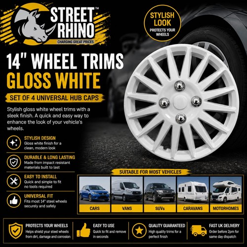 White wheel trims - white,