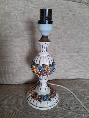 Vintage ceramic table lamp - vintage,