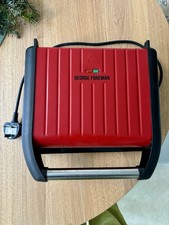 George Foreman 5-Portion Medium Red Health Grill - Model 25040 (with Drip Tray)
