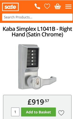 Kaba simplex 1000 - simplex, -26d