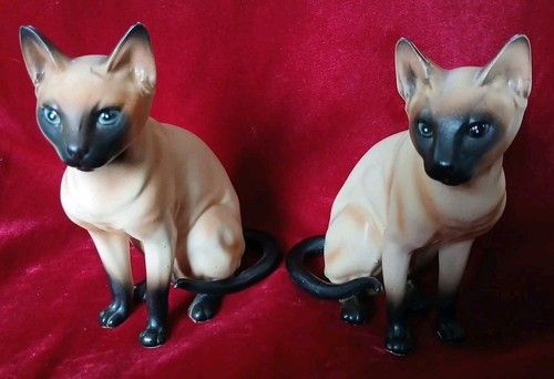 Vintage pair lefton siamese - vintage,