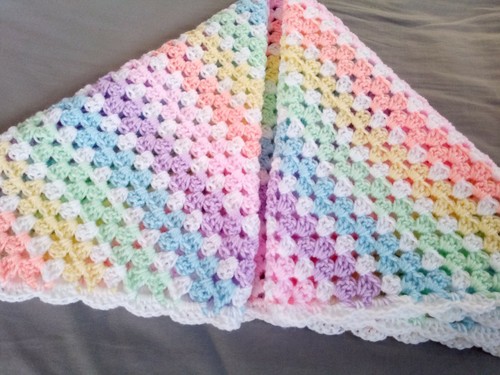 Hand crochet rainbow and - ,