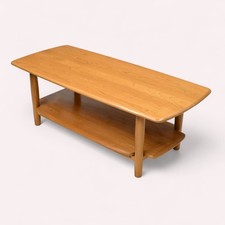 Ercol Windsor Coffee Table H45cm W 130cm D 56.5cm Light Finish FREE UK Delivery