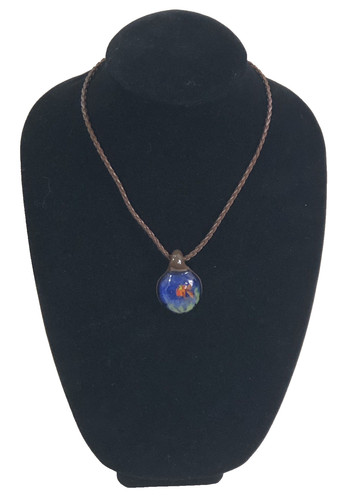 Goldfish bowl glass pendant - goldfish,