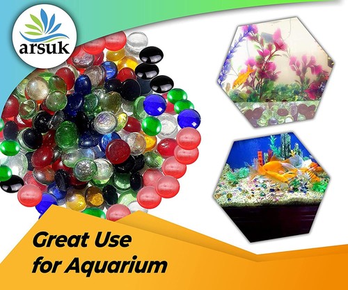 80pcs mixed glass pebbles - mixed,