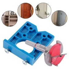 35mm Concealed Hinge Hole Jig Cabinet Kitchen Doors With Drill Bit Hole Cutter