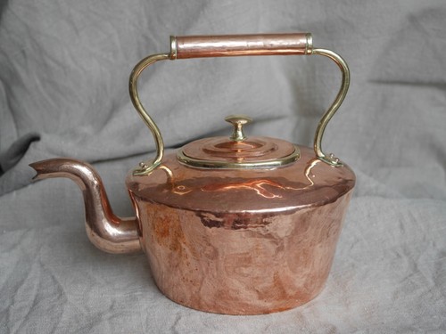 Antique copper kettle - kettle, with
