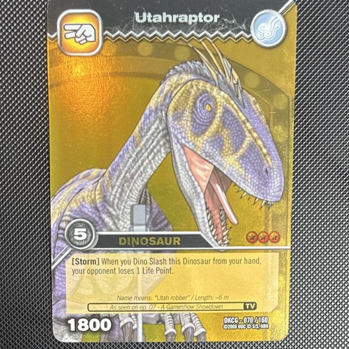 Dinosaur king utahraptor rare - dinosaur,