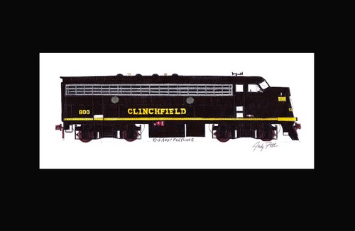 Clinchfield 800 1970s era - clinchfield, 1970s-era
