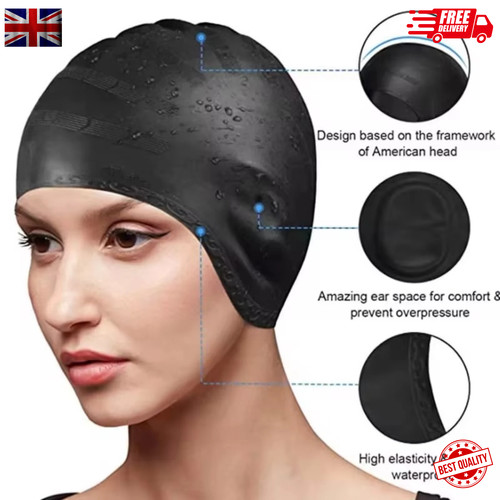 Silicone swimming cap with - silicone,