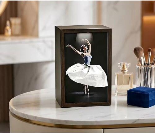 Wooden ballet girl - girl, box