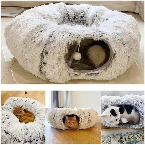 Cat tunnel collapsible pet - tunnel,