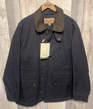 Schoffel Men's Preston Navy Wax Jacket New with Tags Size 44 RRP £329.95