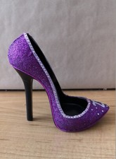 Purple 21st Large Glitter