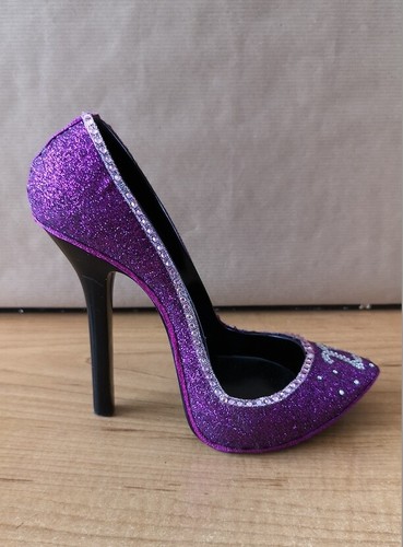 Purple 21st large glitter - purple,