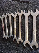 BRITOOL JM Wrenches 7 Spanners Open end Spanners British Made 