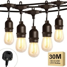 98FT Outdoor String Lights