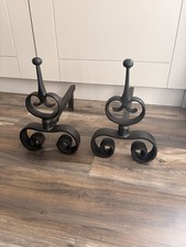 French Antique Andirons Fire