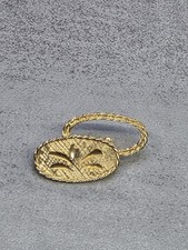 Mamselle Signed Gold Tone Oval